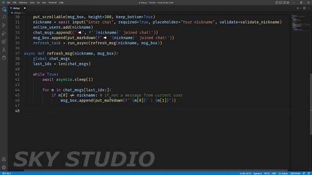 Online chat in python in 9 minutes. PYWEBIO смотреть онлайн