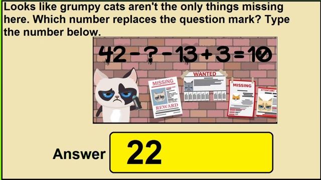 Help Cat With Math Quiz | quizfacts смотреть онлайн