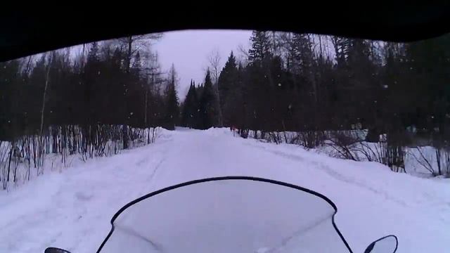 March 10 2012 Wilberforce to Wolf Lake on Snowmobile смотреть онлайн