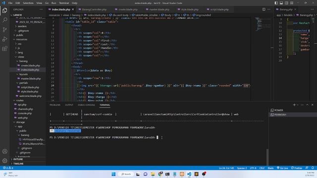 PART 6 (Lanjutan) Insert Data beserta Upload Gambar - Laravel 10 смотреть онлайн