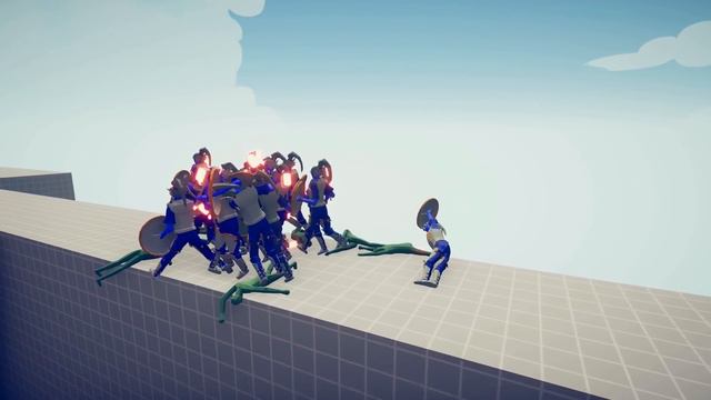 100x ZOMBIE vs 100x MELEE UNIT - Totally Accurate Battle Simulator TABS смотреть онлайн
