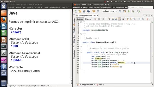Java - Imprimir caracteres смотреть онлайн