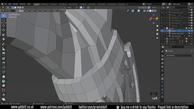 Axe - Detailed Game Objects - P15 - Joining the low poly mesh смотреть онлайн