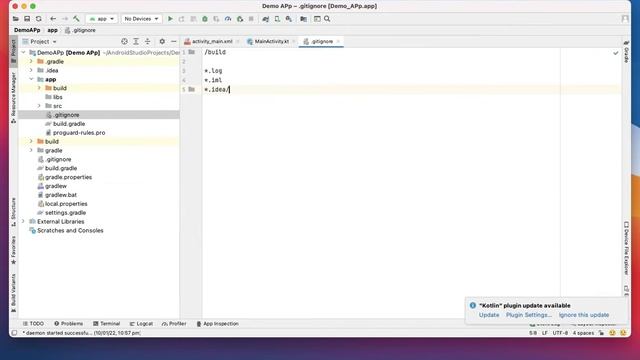 Android Studio add git ignore file смотреть онлайн