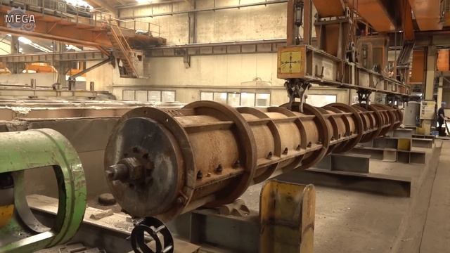 Process Of Making Ultra-high-strength Concrete Pile. Korean No.1 PHC Pile Factory