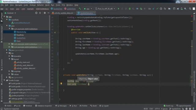 How to Update Data in Firebase Realtime Database in Android Studio || Firebase Realtime Database смотреть онлайн