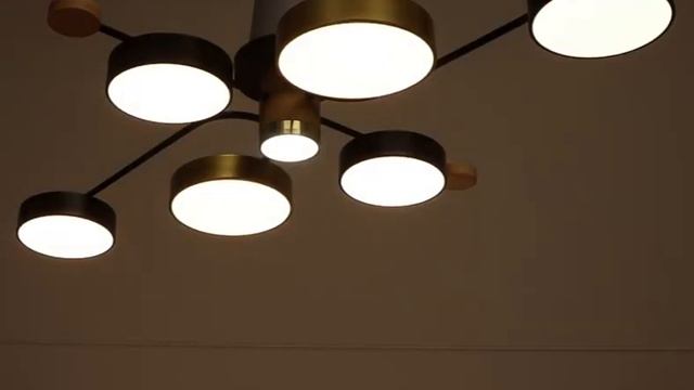 Светильник 35437/7 LED 149Вт 3000-6000К золото-черный 105х70х13,5 см 4941238 смотреть онлайн