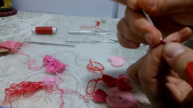 сердечко/вязание крючком/ как связать валентинку/декор 14 февраля/scrapbooking