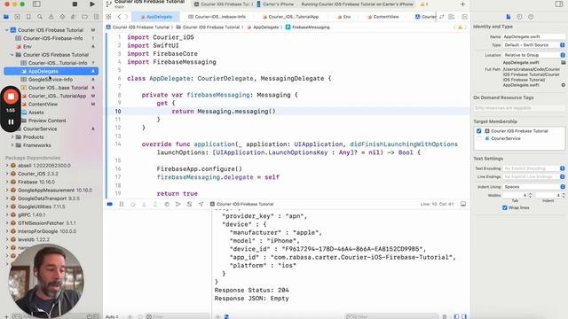 How to Send Push Notifications to iOS devices with Courier and Firebase смотреть онлайн