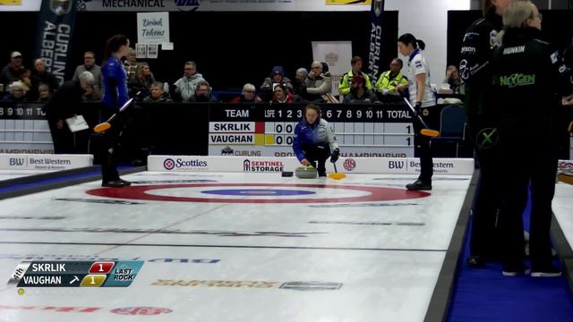 Kayla Skrlik vs. Jodi Vaughan - Draw 5 - Sentinel Storage Alberta Scotties смотреть онлайн