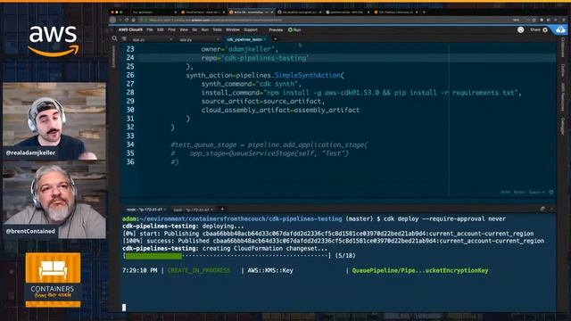 #ContainersFromTheCouch - #Unboxing the CDK Pipelines functionality! смотреть онлайн