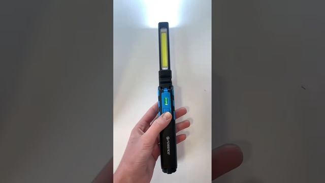 Фонарь светодиодный аккумуляторный на магнитном шарнире с регулятором яркости складной F-EL2301 смотреть онлайн