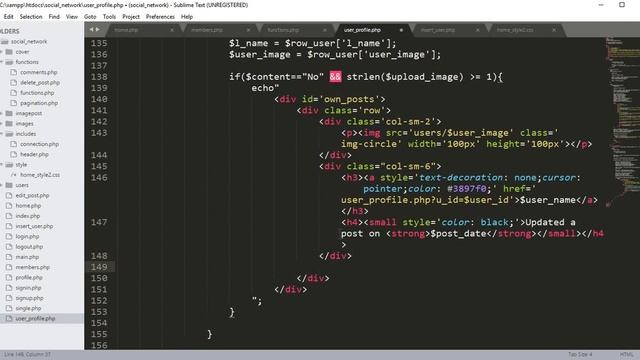 Social Network in PHP - New Social Network 2018 Tutorial 29 Completing User Profile смотреть онлайн