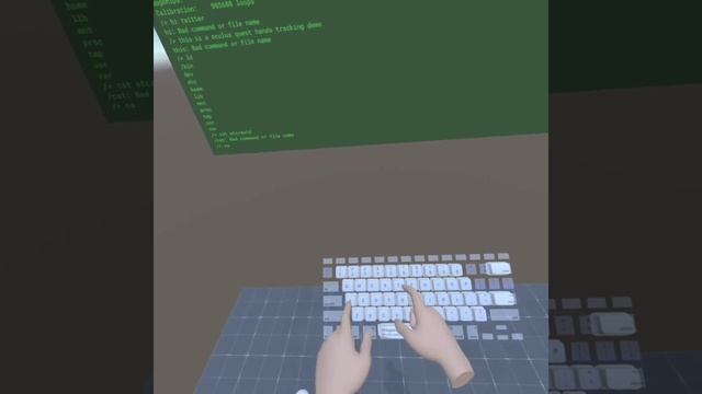 Oculus Quest Handtracking virtual keyboard and uCLinux смотреть онлайн