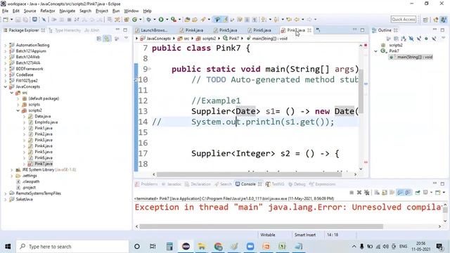 Supplier FI with Example | How To Use Supplier Interface In Java 8 | Java 8 features for Beginners смотреть онлайн