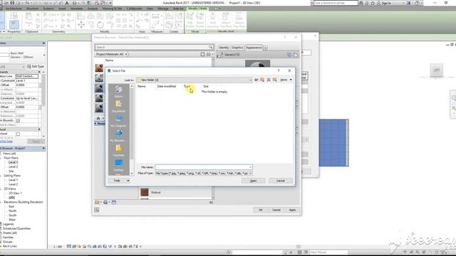 How to add your own picture as material in Revit смотреть онлайн
