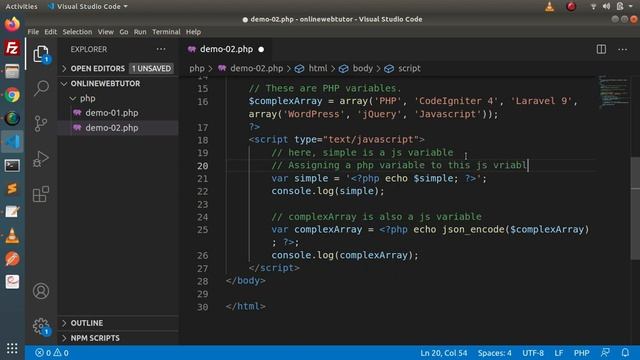How To Pass PHP Variables in JavaScript or jQuery Tutorial (Article Demo #2) | Online Web Tutor смотреть онлайн