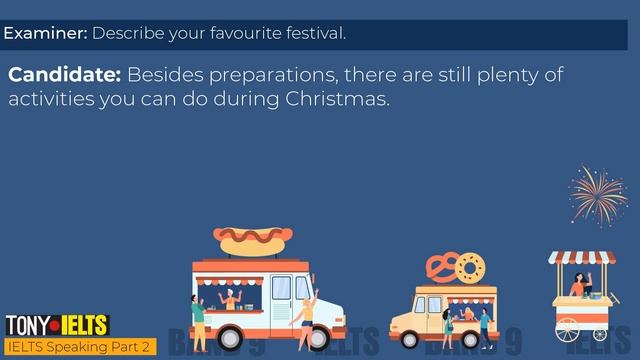 IELTS Speaking Part 2 - Topic: Festivals | Describe your favourite festival смотреть онлайн