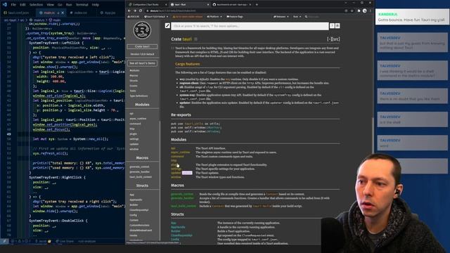 Tauri tray experiment - Webview to Rust function смотреть онлайн