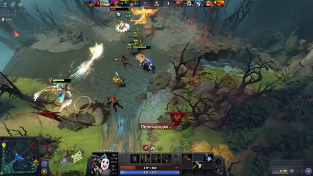 отрывок из игры dota 2 .Режим Single Draft смотреть онлайн