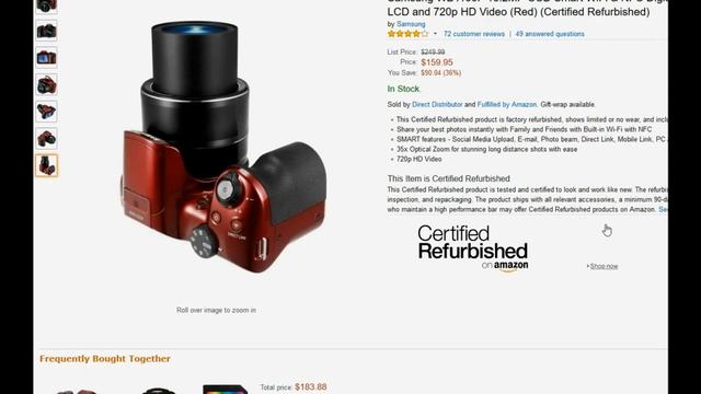 Samsung wb1100f 16.2 megapixel 35x zoom smart bridge camera смотреть онлайн