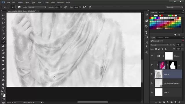 Pencil Sketch Effect Photoshop Tutorial смотреть онлайн