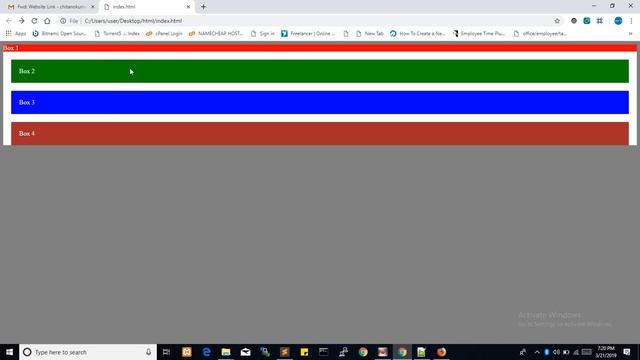 Class 2 - html element default position and change it using css position attribute смотреть онлайн