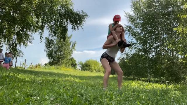 Тренировка для мам с детьми. Как вернуть фигуру после родов. смотреть онлайн