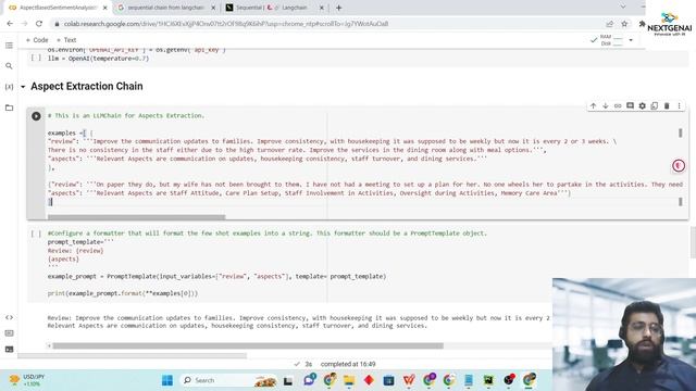 Sequential Chain in LangChain | Aspect Based Sentiment Analysis using LangChain and gpt3 | LangChai смотреть онлайн