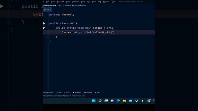 Program to print "Hello World !!" in java | #Java смотреть онлайн