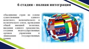 Тема 17. Международная экономическая интеграция