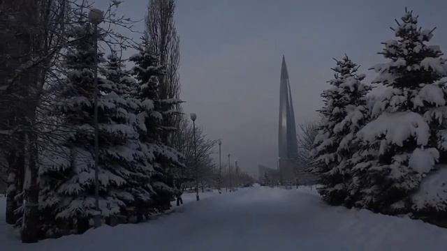 Парк 300-летия Петербурга. Январь 2019 г. смотреть онлайн