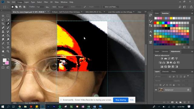 Photoshop Tutorial: Creating a 'Self Portrait - Filter Grid' смотреть онлайн