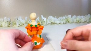 «Дымковская барышня» видеоуроки по лепке для детей 6-7лет #поделки #plastic #diy #new #little #лепк