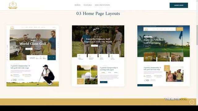 Grulf - Golf Club WordPress Theme shop course Emiri смотреть онлайн