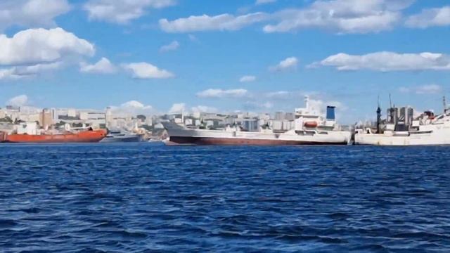 Морская прогулка в бухту Золотой Рог. Корейский паром. Владивосток с моря. #блогвладивосток смотреть онлайн