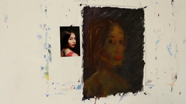 Полный мастер-класс: Как рисовать портрет по фотографии. Урок живописи маслом. смотреть онлайн