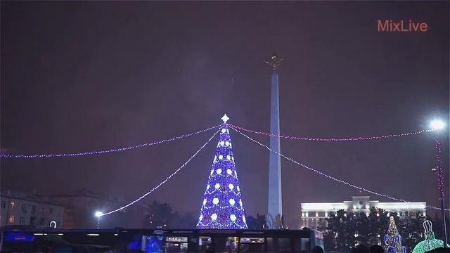 Зажжение главной новогодней елки Караганды! смотреть онлайн