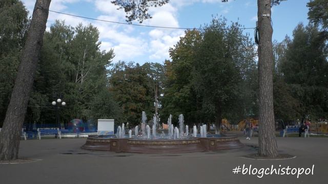 Музыкальный фонтан в Скарятинском саду г. Чистополь смотреть онлайн