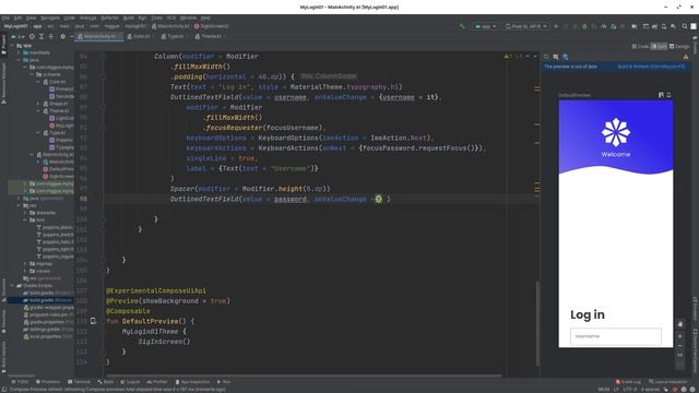 LogIn UI - Android Jetpack Compose смотреть онлайн