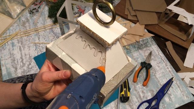 DIY Christmas Рождественский фонарик своими руками смотреть онлайн