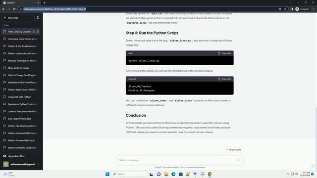 How to filter lines by column in python смотреть онлайн