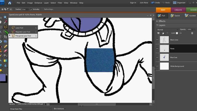 Coloring Comics Using Photoshop Elements - Part 1 of 3 смотреть онлайн