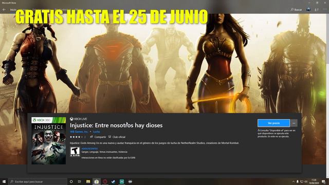JUEGO GRATIS Para XBOX ONE, PS4 y STEAM - Injustice: God Among Us - Disponible Hasta El 25 De Junio смотреть онлайн