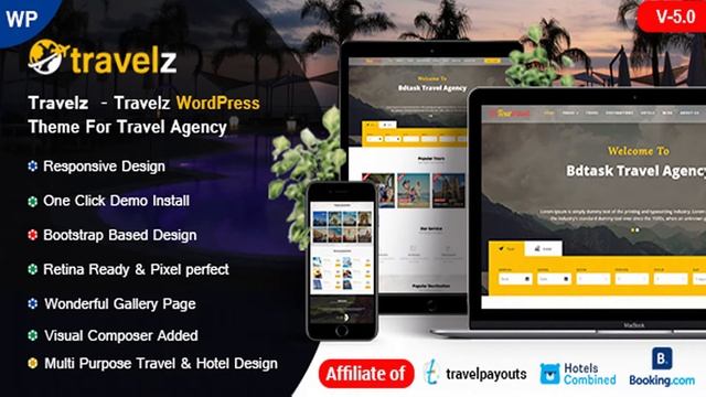 Travelz - Travel WordPress Theme for Tour Agency | Themeforest Website Templates and Themes смотреть онлайн
