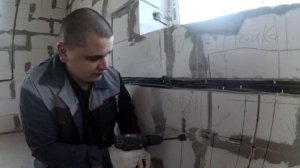 Как сделать штробу без штробореза, пыли и болгарки в пенобетоне самостоятельно