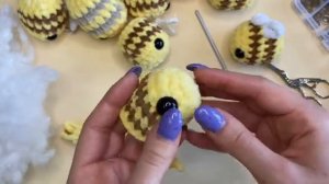 МК брелок плюшевая пчёлка крючком | амигуруми шмель