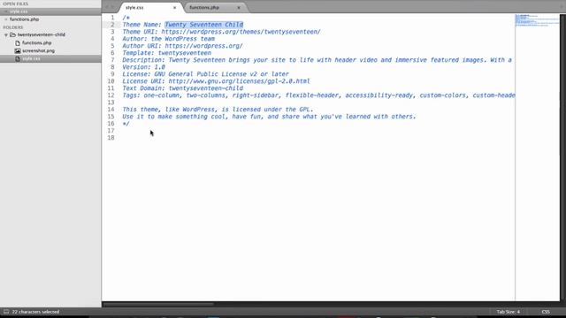 WordPress Advanced Tutorial for Developers: how to create wordpress child theme manually in English смотреть онлайн