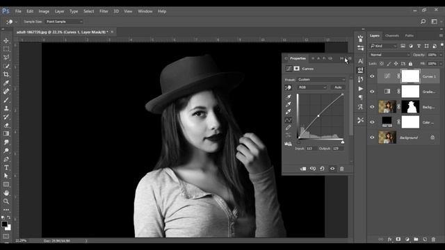 How to Make Low Key Portrait Effect in Photoshop - Amazing Photo Effect Tutorial смотреть онлайн