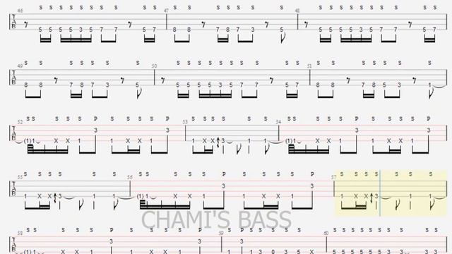 Michael Jackson - Smooth Criminal [Slap Bass Tabs] By Chami's Bass смотреть онлайн